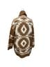Tahari Aztec Or Tribal Print Brown Ivory Cardigan Size S - photo 2