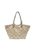 Coach 100% Fabric Print Tan Burgundy Ivory Satchel One size - photo 1