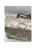 Coach 100% Fabric Print Tan Burgundy Ivory Satchel One size - photo 10