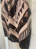 Express Graphic Aztec Or Tribal Print Black White Gold Cocktail Dress Size M - photo 5