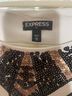 Express Graphic Aztec Or Tribal Print Black White Gold Cocktail Dress Size M - photo 3