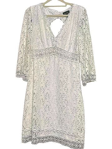 Laundry Laundry by Shelli Segal Bohemian Open-Back Lace Mini Dress Cocktail Dress (view 1)