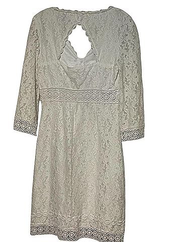 Laundry Laundry by Shelli Segal Bohemian Open-Back Lace Mini Dress Cocktail Dress (view 2)