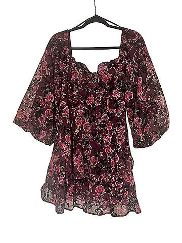 Altar'd State Ellerbina Floral Mini Dress Casual Dress (view 1)