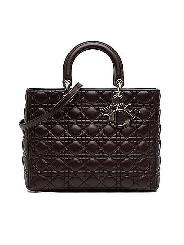 Dior Large Lambskin Cannage Lady Dior (view 1)