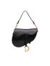 Dior 100% Leather Black Smooth Calfskin Saddle Bag One size - photo 1