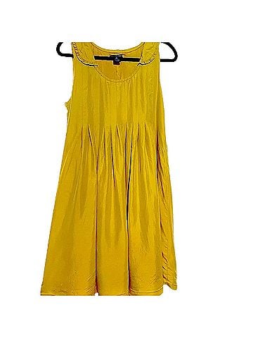 Grace Elements 100% silk pleated bodice swing Casual Dress (view 1)