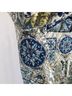 BonWorth 100% Cotton Floral Paisley Blue Yellow Jacket Size L - photo 9