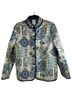 BonWorth 100% Cotton Floral Paisley Blue Yellow Jacket Size L - photo 1