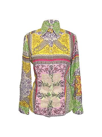 ETRO Etro Floral Printed Button Front Shirt in Multicolor Cotton (view 1)