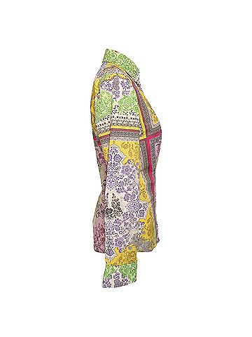 ETRO Etro Floral Printed Button Front Shirt in Multicolor Cotton (view 2)