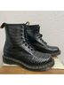 Dr. Martens 100% Polyurethane Camo Black Silver Boots Size 7 - photo 5