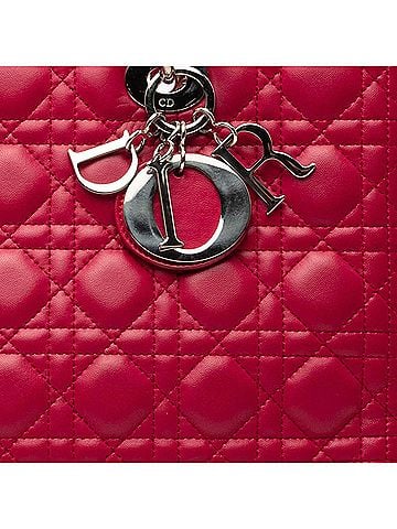 Dior Large Lambskin Cannage Lady Dior (view 2)