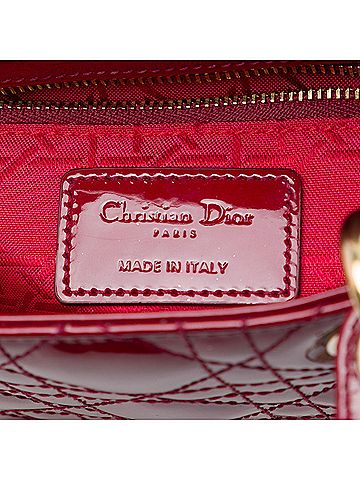Dior Mini Patent Cannage Lady Dior (view 2)