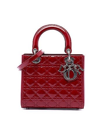 Dior Medium Patent Cannage Lady Dior (view 1)
