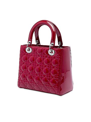 Dior Medium Patent Cannage Lady Dior (view 2)