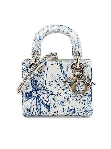 Dior Mini Calfskin Beaded Jardin D Hiver Lady Dior (view 1)