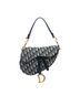 Dior 100% Canvas Blue Oblique Canvas Saddle Bag One size - photo 1