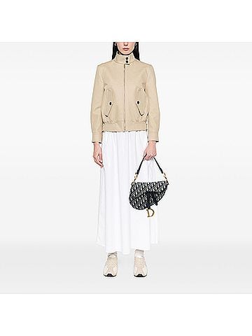 Dior Oblique Canvas Saddle Bag (view 2)