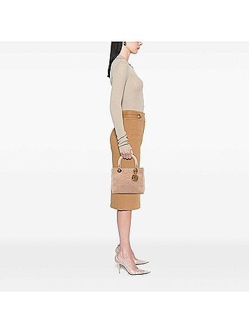 Dior Medium Suede Cannage Lady Dior (view 2)