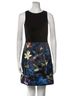 Alice + Olivia 100% Polyester 95% Polyester 5% Elastane 65% Viscose 23% Nylon 12% Elastane Floral Black Casual Dress Size XS - photo 1