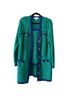 Lilly Pulitzer 100% Cotton Print Blue Green Cardigan Size L - photo 1