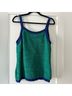 Lilly Pulitzer 100% Cotton Print Blue Green Cardigan Size L - photo 8