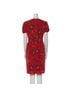 Erdem 100% Polyester 73% Acetate 27% Silk Floral Red Cocktail Dress Size 6 - photo 2