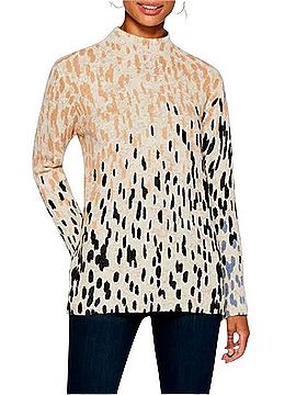 Nic + Zoe Cozy Up Spotted Casual Sweaters (view 1)