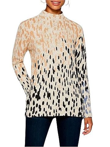 Nic + Zoe Cozy Up Spotted Casual Sweaters (view 1)