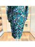 Hale Bob Print Green Blue Cocktail Dress Size S - photo 4