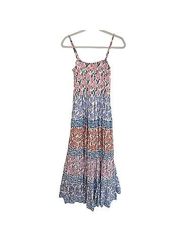 Oliphant Tuckernuck Smocked Back Maxi Dress Casual Dress (view 2)