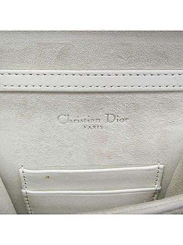 Dior Diorama Vertical Clutch On Chain Studded Leather White Leather Clutche &amp; Pouche Bag (view 2)