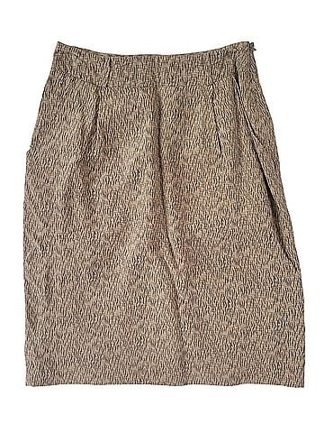 Linda Allard Ellen Tracy Silk Skirt (view 1)