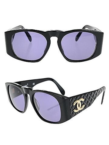 Chanel Logo Cc Plastic Black Plastic Sunglasse Accessory (view 1)