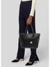 FURLA 100% Leather Solid Black Leather Tote One size - photo 3