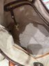 Brahmin Stripes Tan White Leather Shoulder Bag One size - photo 8