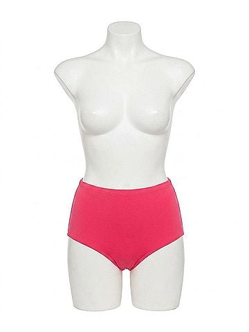 La Blanca Classic Brief Swim Bikini Bottom - Plus in Pink (view 1)