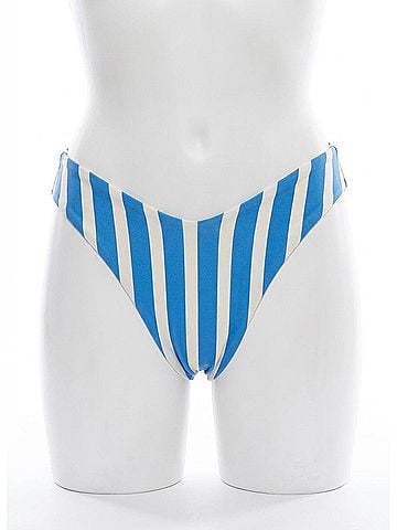 Maaji Splendour Bikini Bottom in Azure Striped (view 1)