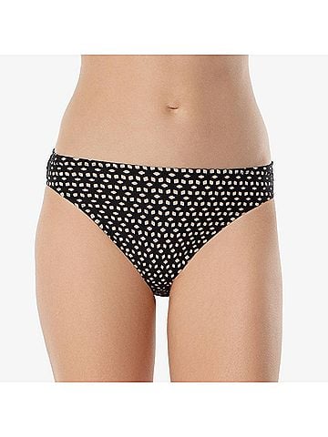 Helen Jon Paradise Bikini Bottom in Black Laser Cut (view 2)