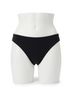 Robin Piccone Solid Black Ava Clean Finish Bikini Bottom in Black Size S - photo 1