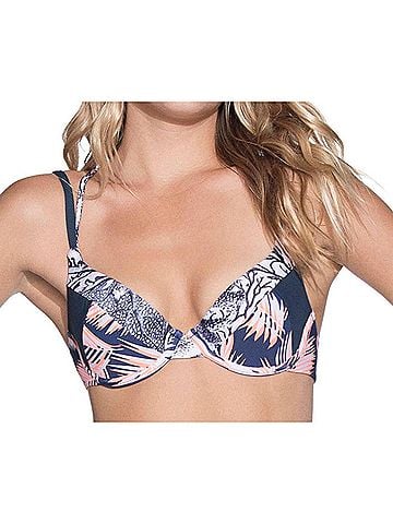 Maaji Underwire Strappy Back Bikini Top in Maa Seashell Nights (view 2)