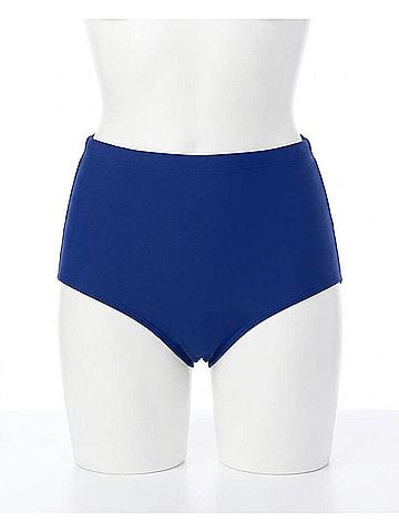 La Blanca Hi-Rise Swim Bottom - Plus in Midnight (view 1)
