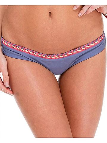 Luli Fama Braided Hipster Bikini Bottom in Unstoppable (view 2)