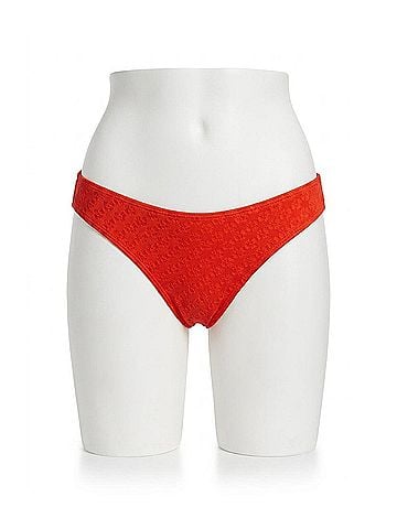 Billabong Good Vibes Bondi Bikini Bottom in Sunset Red (view 1)