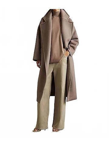Reiss Sophia Colorblock Roll Neck Sweater in Tan (view 2)