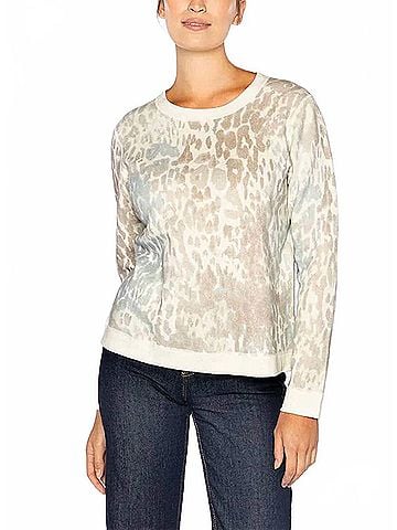 Kinross Leopard Print Sweatshirt in Multi (view 2)