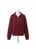 Closed Red Cropped Troyer Sweater in Jam Size XS - photo 1