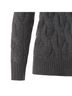 Kinross Gray Women's Long Cable Vee Pullover in Flannel Size XS - photo 3