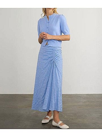 Margaret O'Leary Clementine Skirt in Cornflower (view 2)